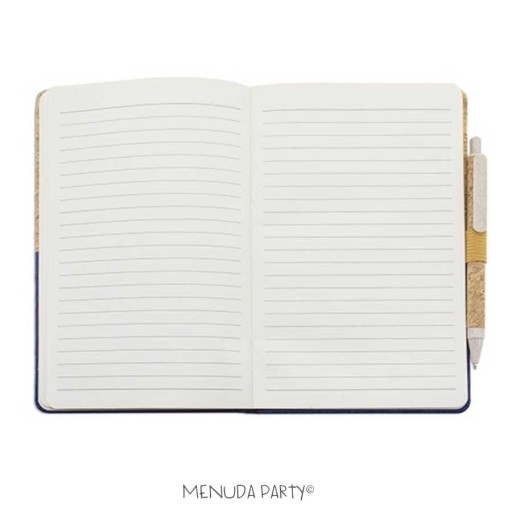 Libreta corcho con boli