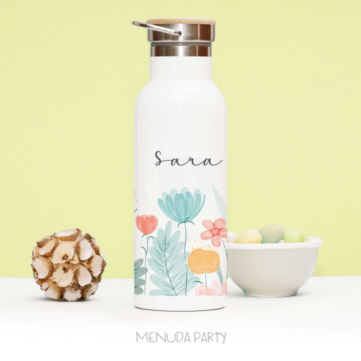 Termo tapa bambú primavera (500ml)