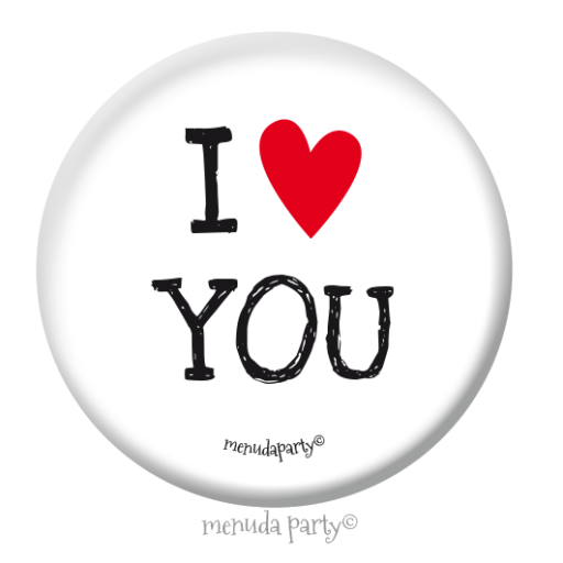 Chapa 38mm colección I LOVE