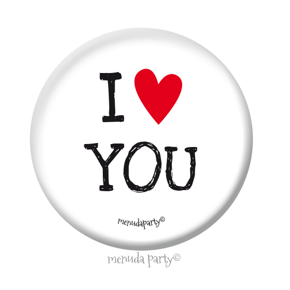 Chapa 38mm colección I LOVE