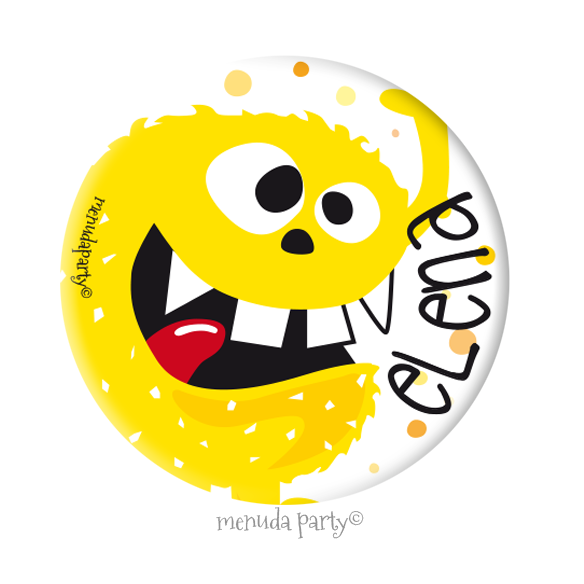 Chapa 38mm colección monster personalizada