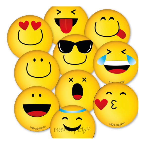 Chapa 38mm colección Emojis