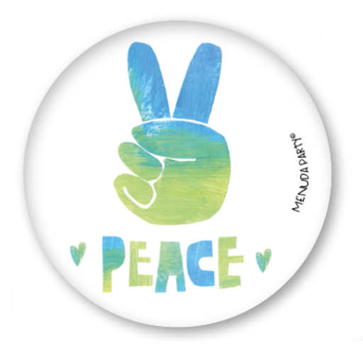 Chapa 59mm Peace - love - pets