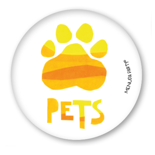 Chapa 59mm Peace - love - pets