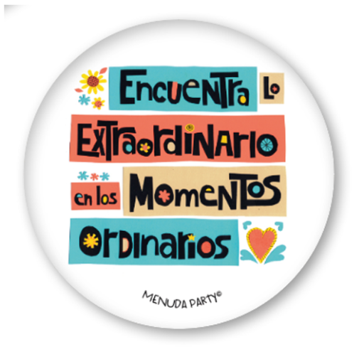 Chapa 59mm frase collage