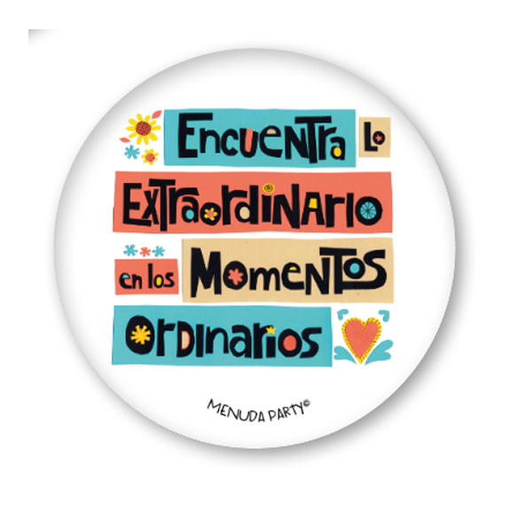 Chapa 59mm frase collage