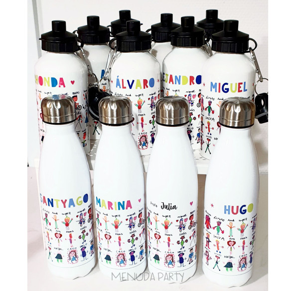 Botellas/termos para toda la clase - precio según cantidad