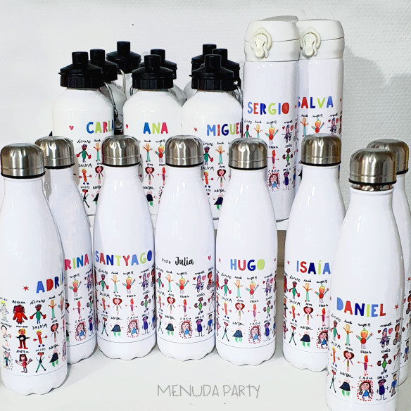 Botellas/termos para toda la clase - precio según cantidad