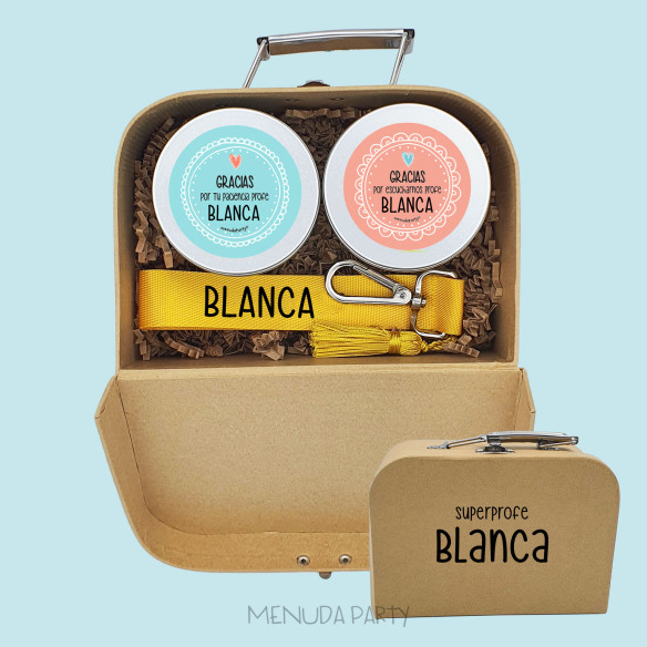 Maletita eco con chuches y llavero