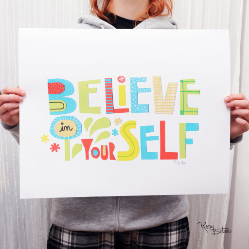 lámina "Believe in your self"