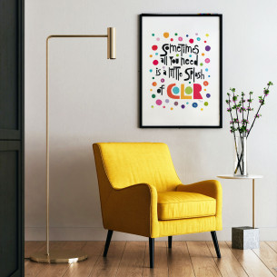 Lámina "Sometimes all you need is a little splash of color"