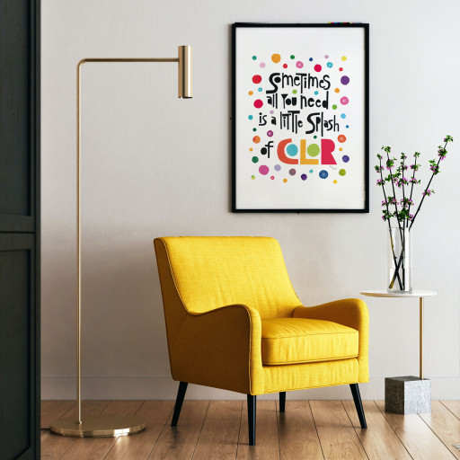 Lámina "Sometimes all you need is a little splash of color"