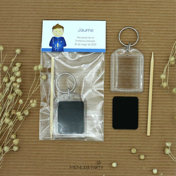 llavero para rascar y diseñar