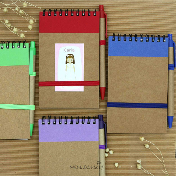 Libreta reciclada con boli