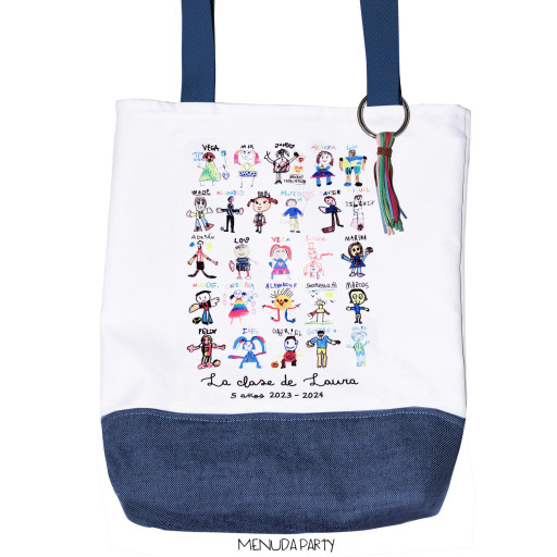 BOLSO PROFE CON BASE EN TELA VAQUERA