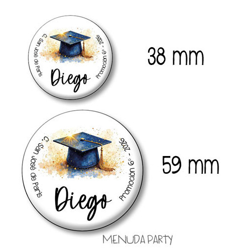 Marcapáginas personalizado con chapita personalizada -precio según cantidades-