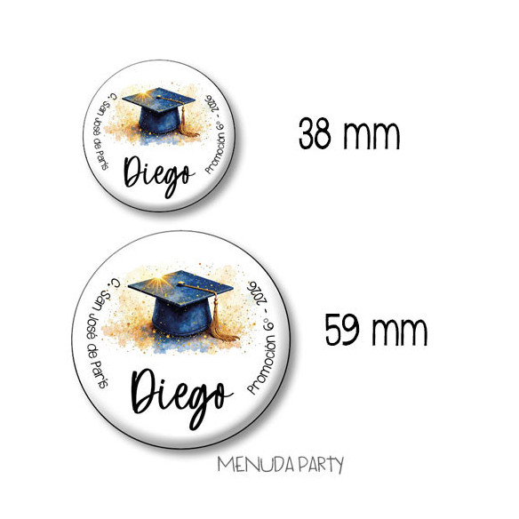 Marcapáginas personalizado con chapita personalizada -precio según cantidades-